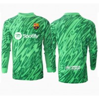 Echipament fotbal Barcelona Portar Tricou Deplasare 2024-25 maneca lunga